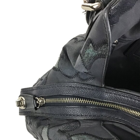 COACH EDIE Patchwork Tea Rose Shoulder Bag - Picture 6 of 11